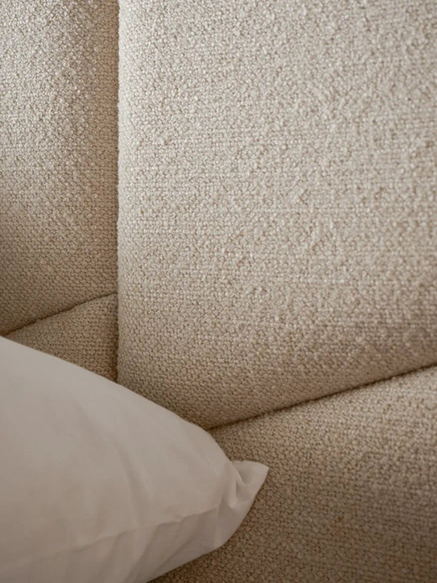 Padded Wall Panels Set 2 Cream texture closeup Decormania UK